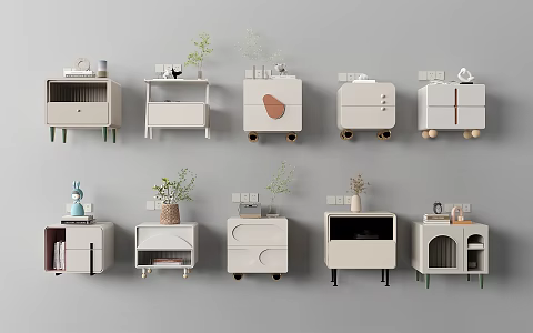 Bedside table 3d model