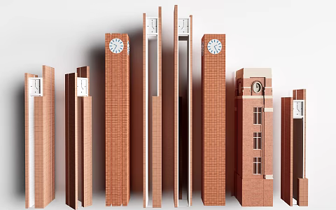 Modern School Bell Tower 3d model