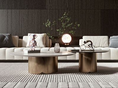 minotti modern coffee table 3d model