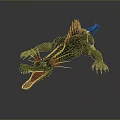 Crocodile Alligator Nile Crocodile carnivore reptile cold-blooded animal reptile reptile 3d model