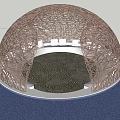 Modern Pavilion Rest Rattan Pavilion 3d model