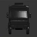 Military Off Road Vehicle With Heavy Duty Body And Large Tires