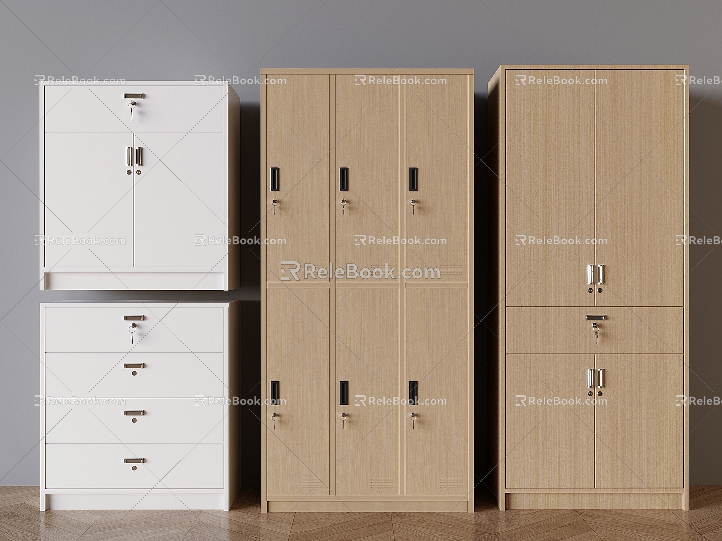 Modern Filing Cabinet Filing Cabinet Office Storage Cabinet 3d model