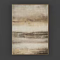Neutral Abstract Painting With Earthy Tones Textured Layers For Home Decor