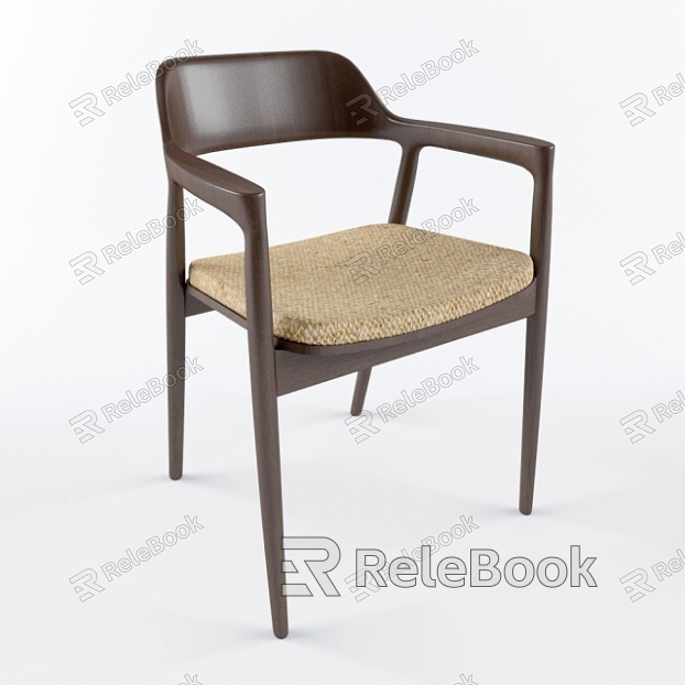 Single Chair Leisure Chair Armchair Dining Chair model