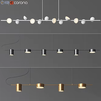 Modern chandelier mandala adn svetilnik counterpoint sonneman 3d model