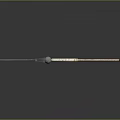 Traditional Weapon Spear With Sharp Metal Head And Ornate Wooden Handle