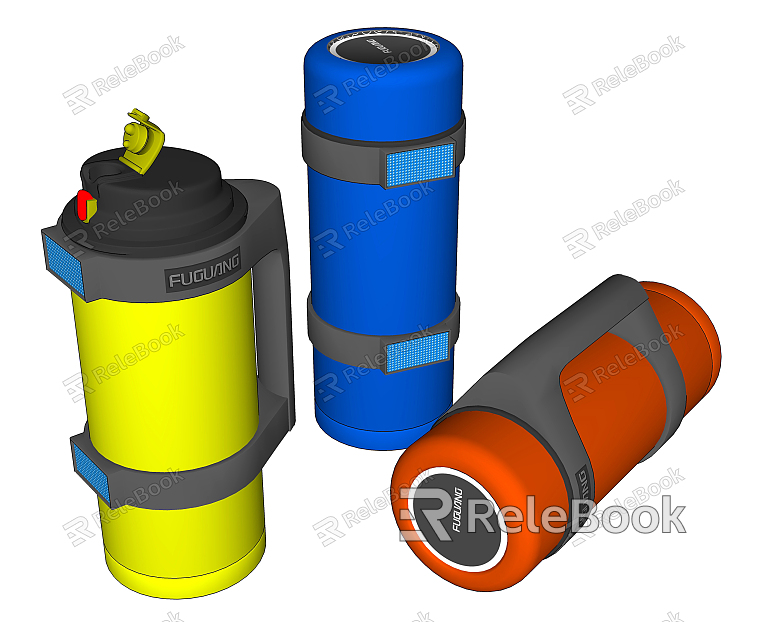 Modern thermos cup three color thermos cup model