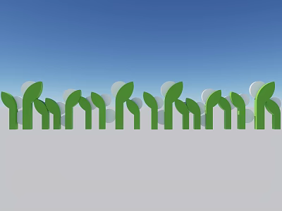 Modern creative background wall 3d model