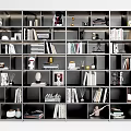 Modern Bookcase Multi-layer Bookcase Books 3d model
