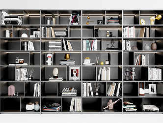 Modern Bookcase Multi-layer Bookcase Books 3d model