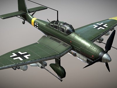 German dive bomber model