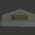 Industrial Warehouse Style Building Structure With Gray Roof Brown Wall And Attached Small Section