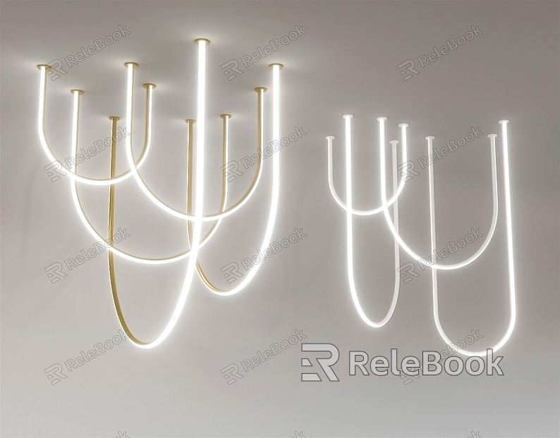 Modern Ceiling Lamp Shaped Tube Ceiling Lamp model