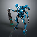 Mech Warrior Mech Soldier Machine Battlearm Mechanical Battlearm Machine Fighter Robot 3d model