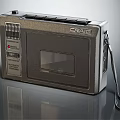 CRAIG Vintage Portable Radio Speaker With Hand Strap And Control Knobs 3d model