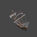 Columbus's ship Santa Maria 1495 3d model