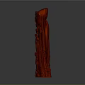 Red Wooden Classical Figure Sculpture With Intricate Handcrafted Carving Details