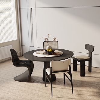 Modern table combination 3d model