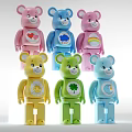Colorful Care Bears Stuffed Toys With Heart Cloud Rainbow Sun Clover Moon Designs