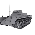 Detailed 3D Rendered Military Tank With Tracks Turret Antenna and Wheels 3d model