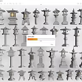 Traditional Japanese Stone Lanterns Collection With Various Designs And Styles