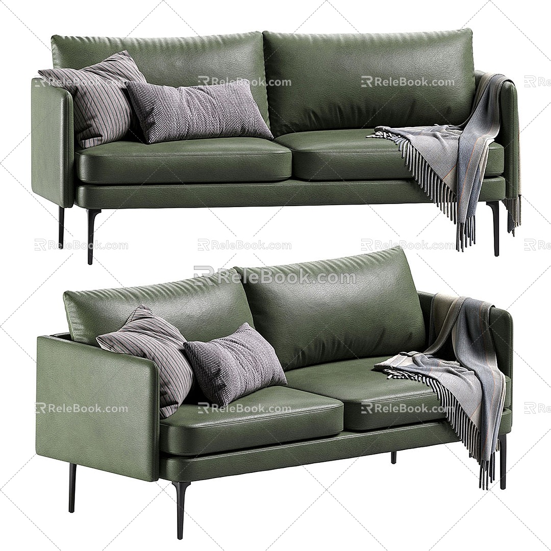 Modern double sofa Auburn sofa 3d model