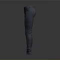 Gray Slim Fit Denim Jeans With Front Pockets And Button Closure