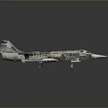 Detailed Aircraft Model With Exposed Internal Structure And Metal Exterior Design