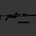 High Quality Tactical Black Rifle With Scope Magazine And Modern Design