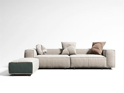 Modern Combination Sofa Multiplayer Sofa Combination 3d model