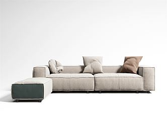 Modern Combination Sofa Multiplayer Sofa Combination 3d model