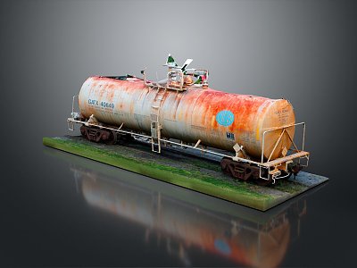 Oil tank storage tanker tanker model 3d model