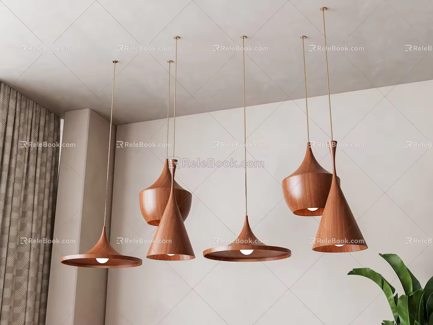 Pendant lamp combination 3d model