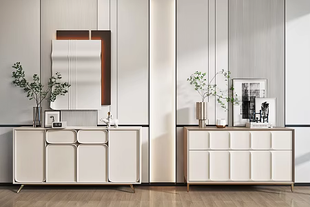 Modern Entrance Cabinet Side Cabinet End View Cabinet 3d model