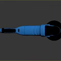 Blue Angle Grinder Power Tool With Black Handle Red Accents And Ergonomic Design
