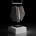 Gray Casual Clothes Including Supreme Logo Sweaters Hanging And Folded Knitwear For Everyday Wear
