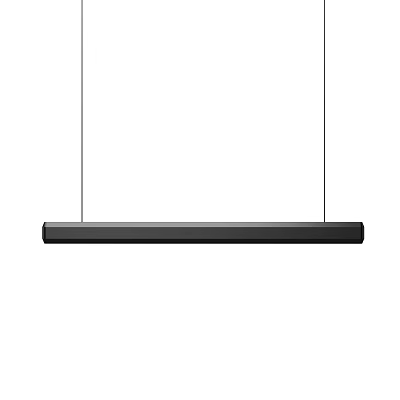Modern Linear Black Pendant Light With Minimalist Design For Interior Lighting 3d model