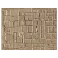 Square Rug With Beige Geometric Square Pattern And Textured Woven Design For Living Room Decor