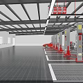 Bright Spacious Modern 4S Store Auto Maintenance Workshop With Complete Professional Vehicle Service Equipment