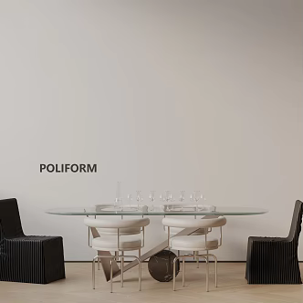 Modern table combination 3d model