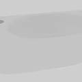 White Modern Ceramic Wash Basin With Smooth Surface And Single Drain Hole