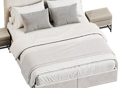 Double bed 3d model