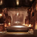 SPA Sauna Relaxing Space With Cave Like Walls And Soft Lighting