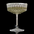 Elegant Transparent Glass Cups With Tall Stemmed And Intricate Patterns For Home Table Decor