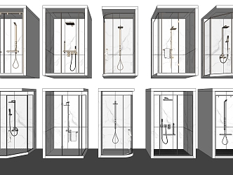 Modern Shower Room Shower Room Shower Screen Shower Partition Shower Glass Door Shower 3d model