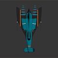 Modern fighter sci-fi fighter sci-fi fighter space fighter 3d model