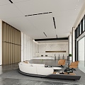 Company Lobby Office Hall 3d model