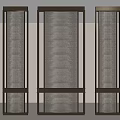 Modern Elegant Room Dividers In Interior Design With Metal Frames And Grid Panels