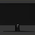 Modern Black Desktop Computer Monitor With Stable Stand For Home Office Workspace